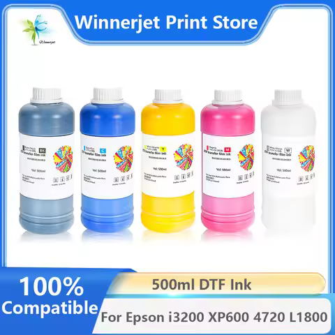 500ml/bottle refill DTF Film Ink White Transfer Film DTF Ink For Epson XP600 i3200 R1390 L1800 L800 