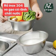 304 stainless steel multi-purpose rice washing basin and washing filter - AZ STORE