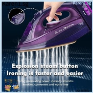 KA Wireless Steam Iron, Portable Handheld Electric Iron, Fashion Dry Clothes Cordless Corded Dual Use Garment Steamer