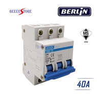 Berlin ELCB 40A【SIRIM APPROVE】40A 3POLE MCB