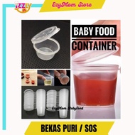 Disposable Plastic (PP) Sauce Cup with Lid / Round Food Container with Lid / Bekas Sos / Bekas Puri/