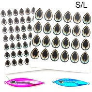 70pc/72pcs Tape Lure Eyes 2D Fishing Lure Eyes Fly Eyes Stickers 6.6mm 11mm Realistic Artificial Fis