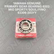 YAMAHA BEARING 6203 PRIMARY GEAR AXLE DRIVE 93306-203YY FOR MIO SPORTY/SOULTY/FINO/SOUL