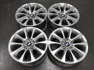 【中清路中古物流區】寶馬BMW 正原廠17吋5X120 前後配8+8.5J ET34/37亮銀 極新