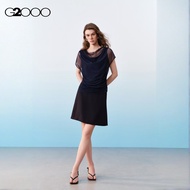 G2000 Elastic Waist Cool Touch Cavalry Twill A-Line Suit Skirt