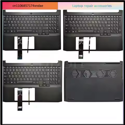 New For IdeaPad Gaming 3-15ACH6 3-15IHU6 US/UK/Spanish/Russian Keyboard Palmrest Upper Case