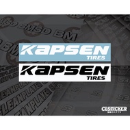 KAPSEN TIRES Logo Cutting Vinyl Sticker