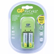 Bộ sạc kèm 2 pin sạc AA 2000mah GP ReCyko+. - Văn phòng phẩm Thu Thảo