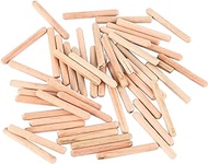 Kallax IKEA Dowels 6 50Pcs Cabinet Drawer Round Fluted Wooden Craft Dowel Pins Rods M6*50 (M6*50(50PCS))