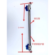 Stainless Steel Cork Stainless Steel Liquid Level Meter Cork Water Level Meter Plexiglass Tube Water