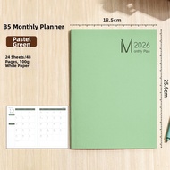 Monthly Planner Agenda Workbook 2026 A5/B5