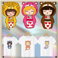 UV445 Screen PRINTING DTF STICKER SIZE A5 KIMONO GIRLS THEME