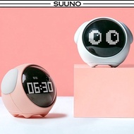 Emoji Alarm Clock Cute Expression LED Voice Control Night Light Multifunctional Alarm Clock Child Be