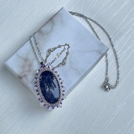 220819 血滴堇青石 串珠 頸鍊