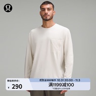 lululemon丨Fundamental™ 男士宽松款长袖 T 恤 LM3ERUS 骨白 M