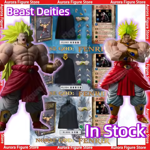 In Stock Beast Deities RL003 RL004 RL005 Dragon Ball Z SHF Norse God Fenrir Super Saiyan SSJ3 Broly