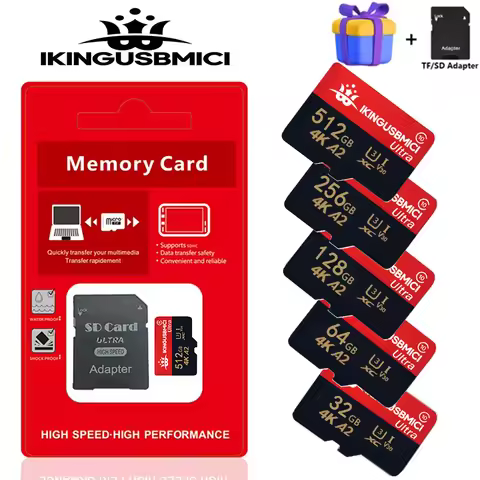 Drone-Specific Micro SD Card SDXC A2 4K V30 U 3 64GB 512GB 256GB 8GB Read 205MB/s TF Memory Cards fo