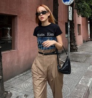 Studio Kath Chibi Pants ผ้าวูล สีน้ำตาลคาราเมล พรีออร์เดอร์7วัน