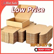 10PCS Carton Mailer Box Kraft Corrugated Packaging Brown Kraft Mailer Corrugated Box