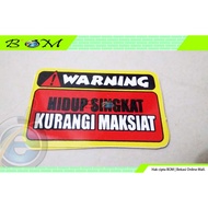 Funny Car Motorcycle sticker Short Life warning Reduce The Condition