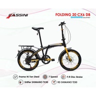 Sepeda lipat trex cassini 20 inch 7 speed SHIMANO MURAH