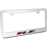 iPick Image for Chevrolet Camaro 1LE Logo in 3D on Mirror Chrome Metal License Plate Frame
