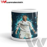 Real Madrid Mug Real Madrid Cup Print Custom Mug Cup Souvenir Real Madrid Ronaldo CR7 Ball