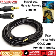 3.5mm male to female aux cable 3 meters 3.5mm Aux cable EXTENSION 3 meters