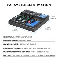 Mixer 4 6 8 Channel Bluetooth USB MP3 Audio Mixer Genuine Microphone Effect Mixer