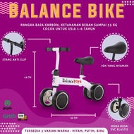 Balance Bike Kids Baby Roda 4 Sepeda Keseimbangan Anak Bayi Roda 4