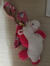 日本環球影城usj Fluffy獨角獸掛繩公仔八達通袋仔