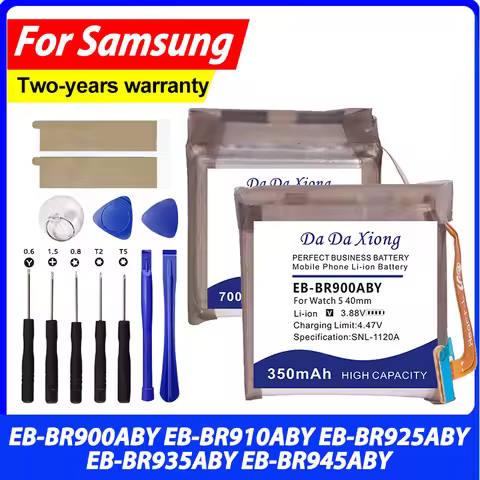 350mAh-700mAh Battery For Samsung Watch 5 Pro 6 Watch5 Watch6 40mm 44mm 45mm SM-R900 SM-R925 SM-R910