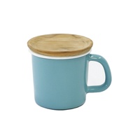 ENAMEL MUG CUP WITH LID