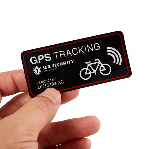NEW SALE GPS TRACKING Alarm Sticker Reflective WARNING Motorcycle Bike Anti-Theft Sticker