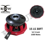 Ready STOK Speaker Subwoofer RDW 15" 15LS30FT VC 5 Speaker RDW 15 Inch