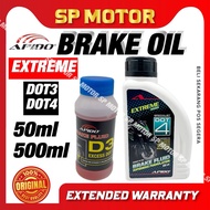 APIDO BRAKE FLUID OIL MINYAK BREK BRAKE APIDO DOT 4 500ML 50ML MOTORCYCLE BRAKE FLUID APIDO DOT 3 DO