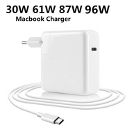 อะแดปเตอร์ชาร์จไฟ USB C 30W 60W 87W 96W สำหรับ MacBook Pro 16, 15, 13นิ้ว, ลมใหม่13นิ้ว2020/2019/2018ทำงานร่วมกับ Type C PD