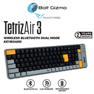 Alcatroz Tetriz Air 3 Bluetooth 5.3 Wireless Dual Mode Wireless Type-C Rechargeable Keyboard 99 Key