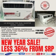 LG LA080GC & LA080GC2 0.8 HP DUAL INVERTER WINDOW TYPE AIRCON (COMPACT SIZE)