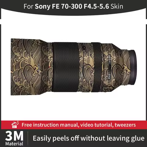 For Sony 70 300mm Skin Sony FE 70-300mm F4.5-5.6 Camera Lens Skin Anti-scratch Camera Lens Sticker p