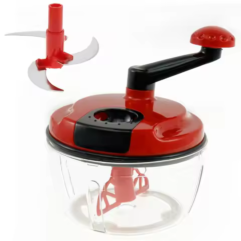 Manual Meat Grinder ABS Manual Food Processor with Stainless Steel Blades Efficient Hand Meat Mincer