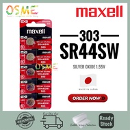 Maxell SR44SW 303 Silver Oxide Battery (100% Genuine)