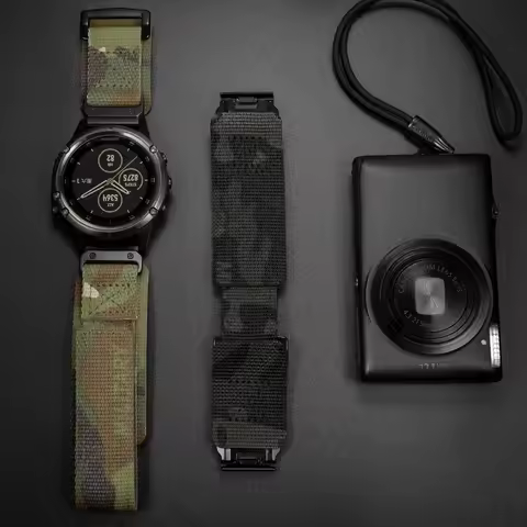 Compatible With Garmin And Amazfit Falcon Quickfit 20 22 26mm Nylon Military Wrist Strap For Fenix/T
