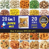 [NEW] 20 jenis Mix Kacang Putih Buntong Ipoh Original Kacang Muruku makanan Halal raya Kerepek ubi Nuts Snacks Food 零食