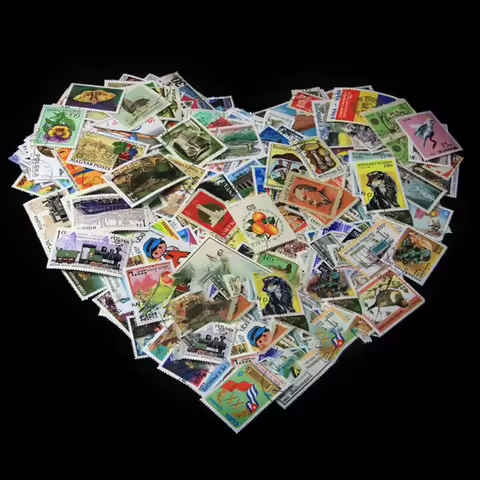 Lots 500pcs Europe Asia Africa America Ocean Original Stamps World Postage Stamp with Postmark Good 