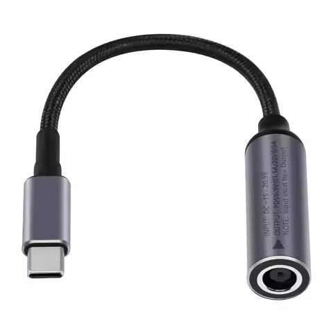 PD 100W DC 7.4mm x 5.0mm Female(7.4 x 0.6mm) Input to USB Type C Male Power Charging Cable, 100W DC7