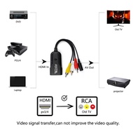 JGYHDMI to RCA AV CVBS Component Converter Scaler 1080P Adapter Cable  for Monito L/R Video HDMI2AV HD Support NTSC PALKIH