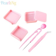 PEARLTH Fuse Bead Single Needle Tweezer, Plastic Beads DIY Handmade Fuse Beads Picking Tray Kit, Sin