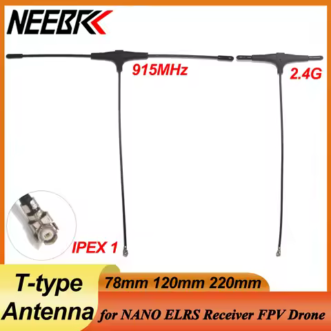2PCS 78/120/220mm 915MHz 2.4G T-type Antenna IPEX 1 IPEX1 for FPV Drone TBS CROSSFIRE FRSKY R9mm R9M
