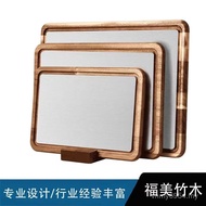 Stainless Steel Three-Piece Set Thickened Stainless Steel Wooden Chopping Board Slot Chopping Board 